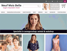 Tablet Screenshot of neufmoisbelle.com